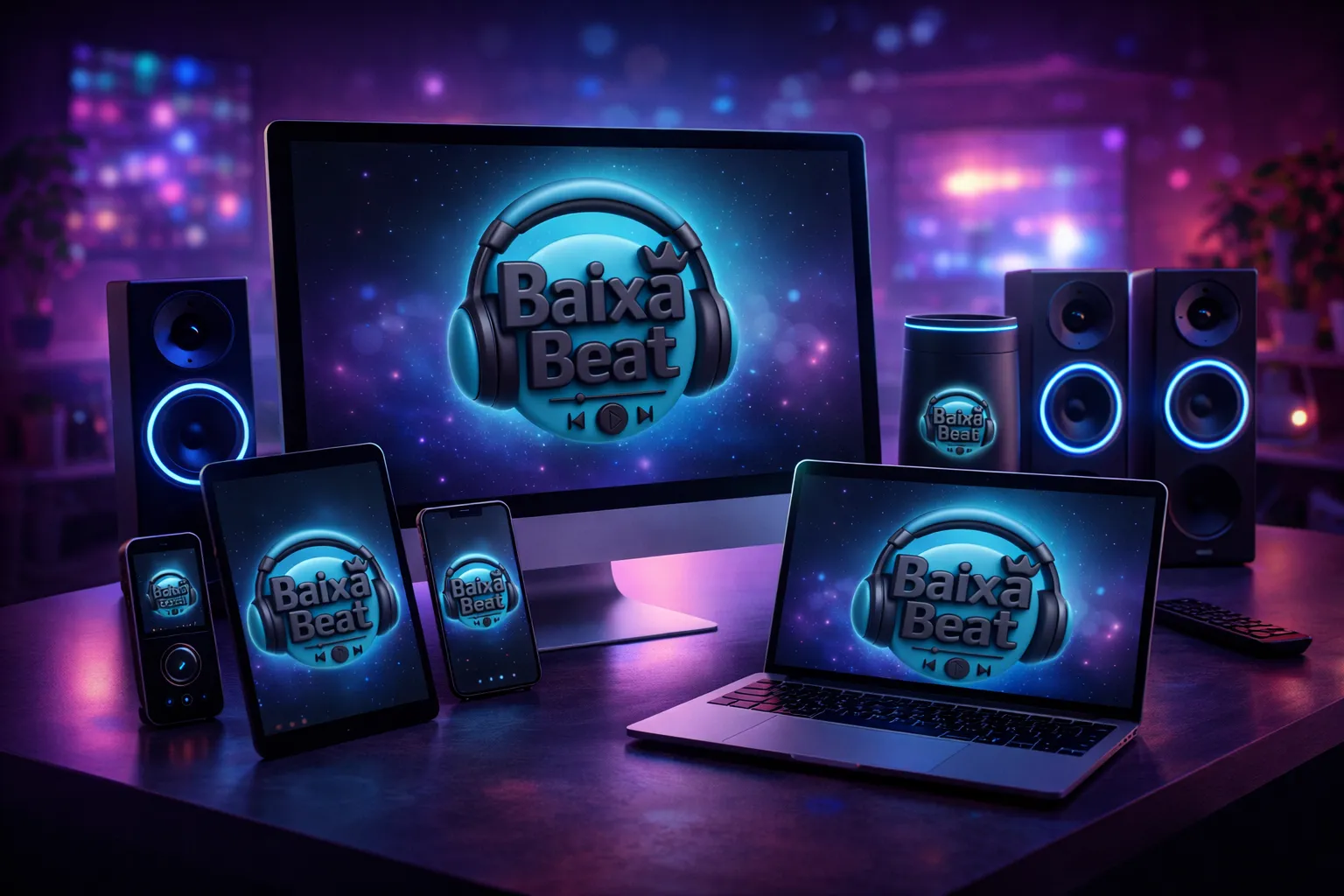 BaixaBeat em múltiplos dispositivos